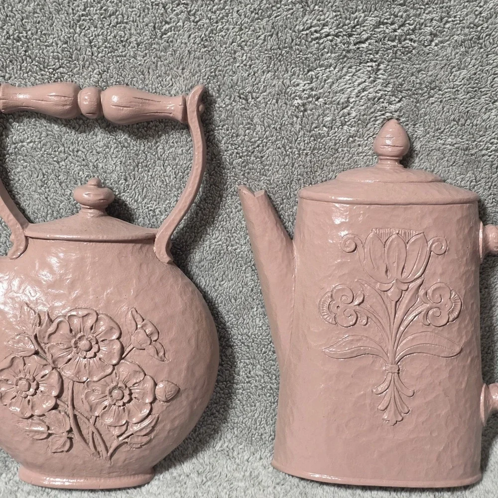 Vintage Kitchen Wall Plaque Set Of 3 Skillet Teapot Coffee Pot
